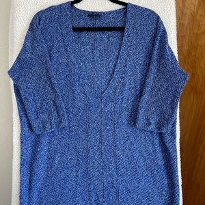 Express Drapery Deep V Knit Sweater